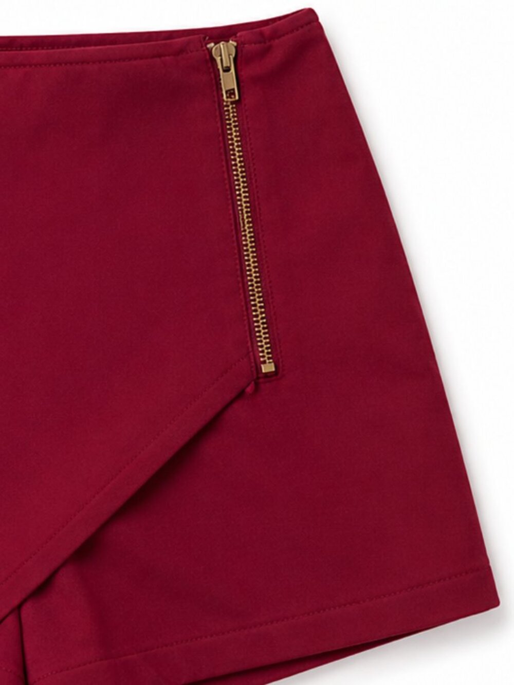 Burgundy Maroon Dress Shorts / Skirt Wine Red XS - Picture 2 of 4